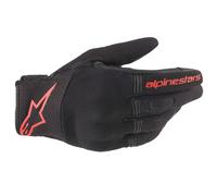 Alpinestars Copper Textile Gloves Motorbike Motorcycle Urban Black Red Fluo