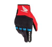Alpinestars Copper Honda Mens Textile Motorcycle Gloves Black/Red LG