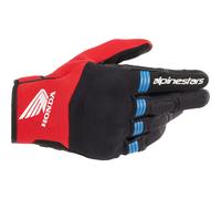 Alpinestars Copper Honda Motorcycle Gloves - Glossy Black/Red/Blue 35683211317