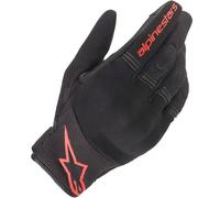 Alpinestars Copper Textile Gloves Motorbike Motorcycle Urban Black Red Fluo