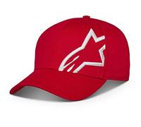 Alpinestars - Corp Snap 2, Cap with Visor Man, Mens, Cap with Visor, 1211-81009, Red White, One Size
