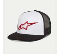 Alpinestars Corp Truckers WHITE/BLACK Flat Peak Baseball Cap - 1025 81003
