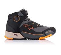 Alpinestars CR-X Drystar Riding Shoes (Black/Light Brown/Orange, Numeric_9_Point_5)