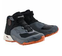 Alpinestars CR-X Drystar Waterproof Motorcycle Shoes - Black / Blue / Rust