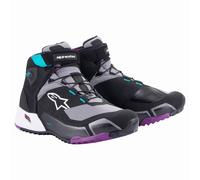 Alpinestars CR-X Womens Drystar Riding Motorcycle Shoe-Black Gray Plum Teal