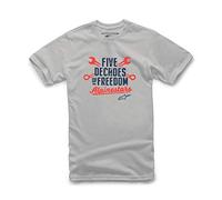 Alpinestars Decade Tee Silver Men's T-Shirt (Pack of 1)