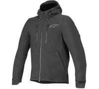 Alpinestars Domino Tech Water Resistant Soft Shell Riding Motorbike Hoodie Black