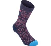 Alpinestars Drop 15 Socks, pink-blue, size M for Men