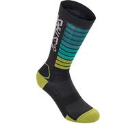 Alpinestars Drop 22 Socks, black/blue/yellow, size S