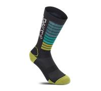 Alpinestars Drop 22 Socks, black-blue-yellow, size M