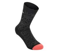 Alpinestars Drop Socks 15 Black Mid Gray