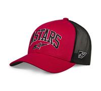 Alpinestars Dunker Trucker Hat Unisex Casual Baseball Snap Back Black White Red