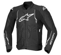 alpinestars Dusk Leather jacket men Black/White, 54