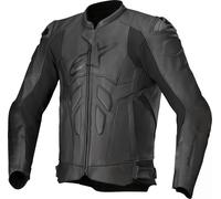 Alpinestars Dusk Motorcycle Leather Jacket, black, size 58 for Men