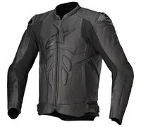 Alpinestars Dusk Motorcycle Motorbike Leather Riding Jacket - Black