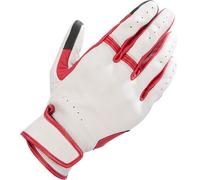 Alpinestars Dyno Leather MC Gloves Ecru/Ruby RedM Ecru,Ruby Red