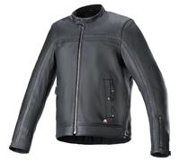 Alpinestars Dyno Leather Jacket Motorbike Motorcycle Black / Black