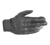 Alpinestars Dyno Motorcycle Motorbike Leather Gloves Black / Black