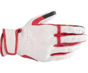 Alpinestars Dyno perforated Motorcycle Gloves, black-white-red, size L for Men