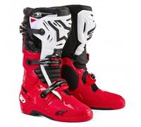 Alpinestars Tech 10 Enduro Motocross Boots, black-white-red, size 44 45 for Men