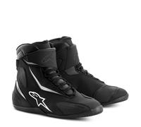 Alpinestars Fastback 2 Drystar Shoes Black White Waterproof Motorcycle On Yer Bi