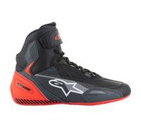 Alpinestars Faster 3 2024 perforated Motorcycle Shoes, black-grey-red, size 40