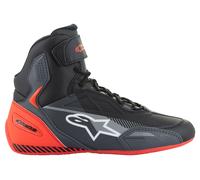 alpinestars Faster 3 Boots men Black/Grey/Neon red, 9