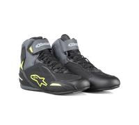 Alpinestars Faster-3 Drystar Mens Motorbike Boots - Black Gray Yellow Fluo UK 10