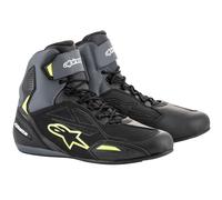 Alpinestars Faster-3 DryStar Motorcycle Shoes, black-grey-yellow, size 48 for Men