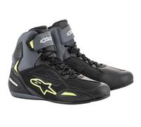 Alpinestars Faster-3 Motorcycle Motorbike Boots Drystar Black Grey Flo Yellow