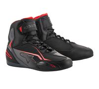 Alpinestars Faster-3 Motorcycle Motorbike Shoes - Black/Grey/Red