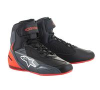 Alpinestars Faster-3 Motorcycle Motorbike Shoes Black, Grey Red/Fluo
