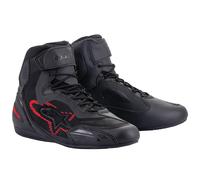 Alpinestars Faster-3 Ride Knit Motorcycle Motorbike Boots Black/Dark Grey/Bright
