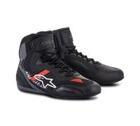 Alpinestars Faster-3 Rideknit Motorcycle Shoes, black-grey-red, size 44
