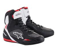 Alpinestars Faster 3 Rideknit Motorcycle Shoes EU 42 Black / White Red unisex