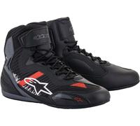 Alpinestars Faster-3 Rideknit Motorcycle Shoes, black-grey-red, size 44 for Men