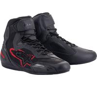Alpinestars Faster 3 Rideknit Motorcycle Shoes, black-grey-red, size 44 for Men