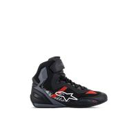 Alpinestars Faster-3 Rideknit Motorcycle Shoes, black-grey-red, size 43 44 for Men