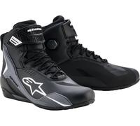 Alpinestars Faster 4 Drystar waterproof Motorcycle Shoes, black/white/grey, size 10,5 (43,5)