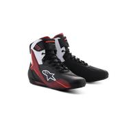 Alpinestars Faster-4 Motorcycle Shoes, black-white-red, size 41 for Men