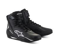 Alpinestars Faster-4 Moto Motorcycle Motorbike Shoes Black / White