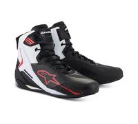 Alpinestars Faster-4 Moto Motorcycle Motorbike Shoes Black / White / Red