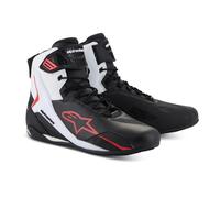 Alpinestars Faster 4 Motorcycle Ankle Boots Short Motorbike Black White Red
