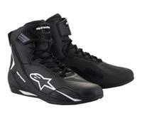 Alpinestars Faster-4 Motorcycle Motorbike Shoes Black White