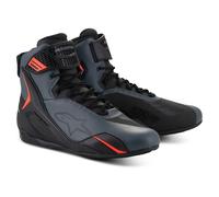 Alpinestars Faster-4 Motorcycle Riding Shoes (Black/Grey/Red Fluo)