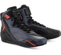 Alpinestars Faster-4 Motorcycle Shoes, black-grey-red, size 42 43 for Men