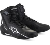 Alpinestars Faster-4 Motorcycle Shoes, black-white, size 46 for Men