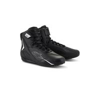 Alpinestars Faster-4 Motorcycle Shoes, Lightweight & Breathable, Seamless Knitted Construction & Advanced Protection, Black, 11.5