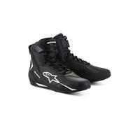 Alpinestars Faster-4 Motorcycle Shoes, black-white, size 48 for Men