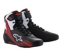 Alpinestars Faster-4 Riding Motorcycle Road Shoes - Black / White / Dark Red